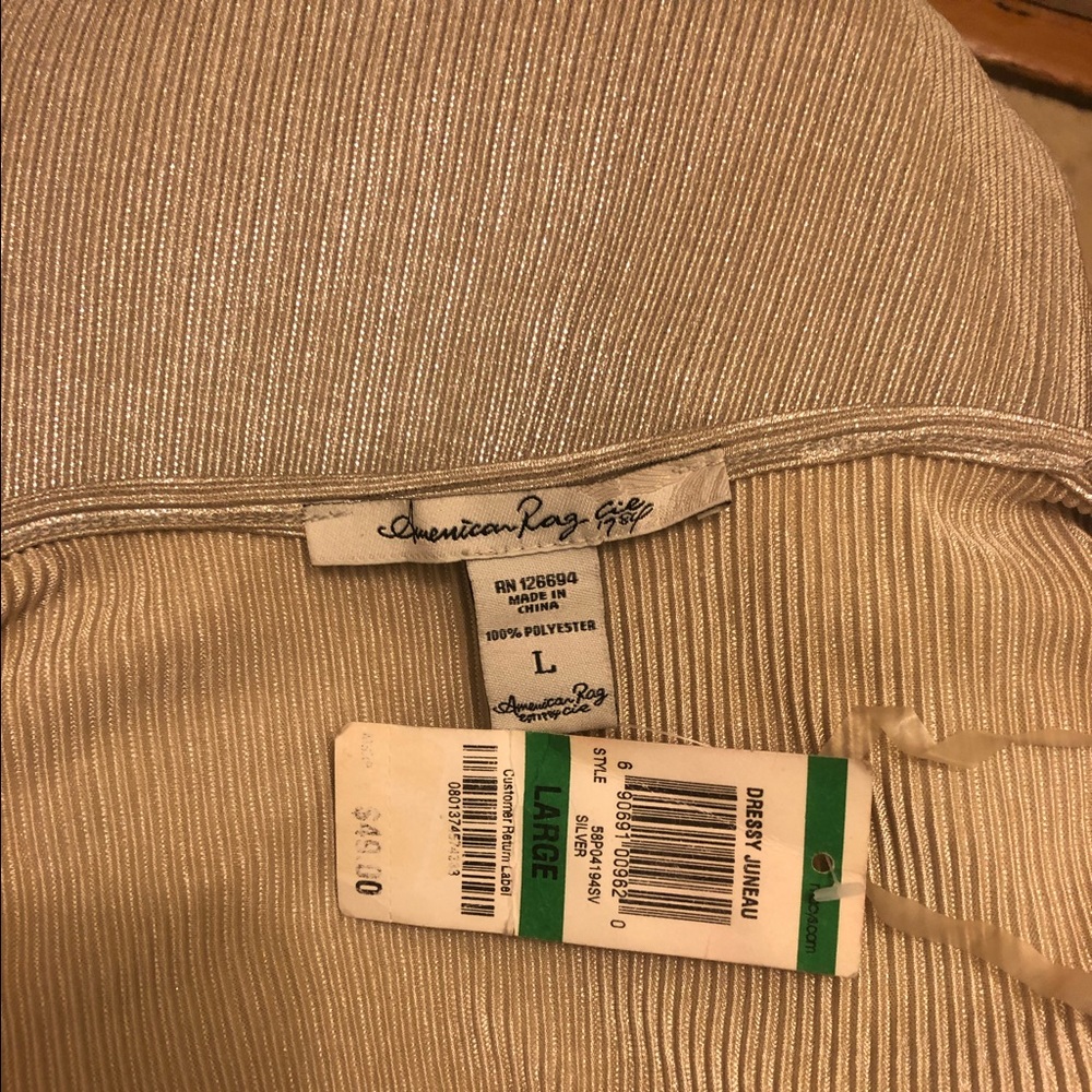 NWT American Rag Champagne Holiday Dress |Large - Picture 8 of 8